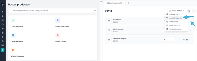 Descuento por producto