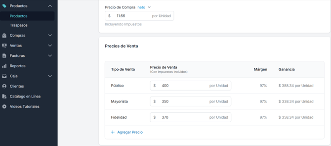 Pulpos-Editar-precio de venta