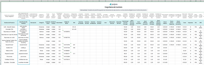 excel edicion masiva